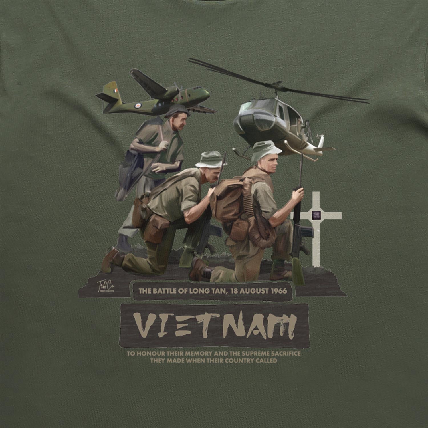 Battle Of Long Tan cotton t-shirt