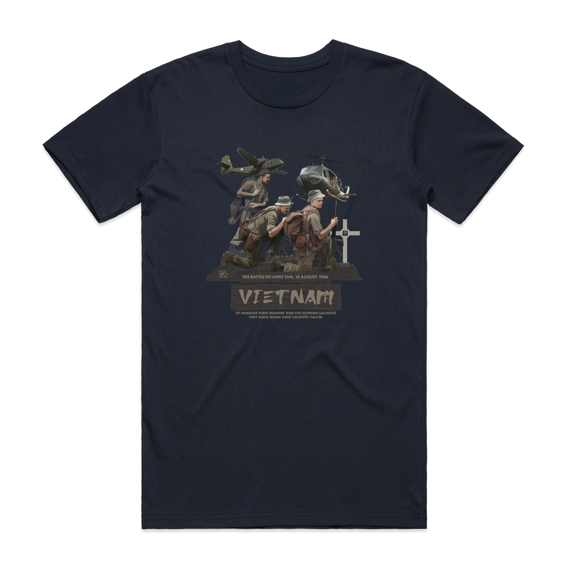 Battle Of Long Tan cotton t-shirt