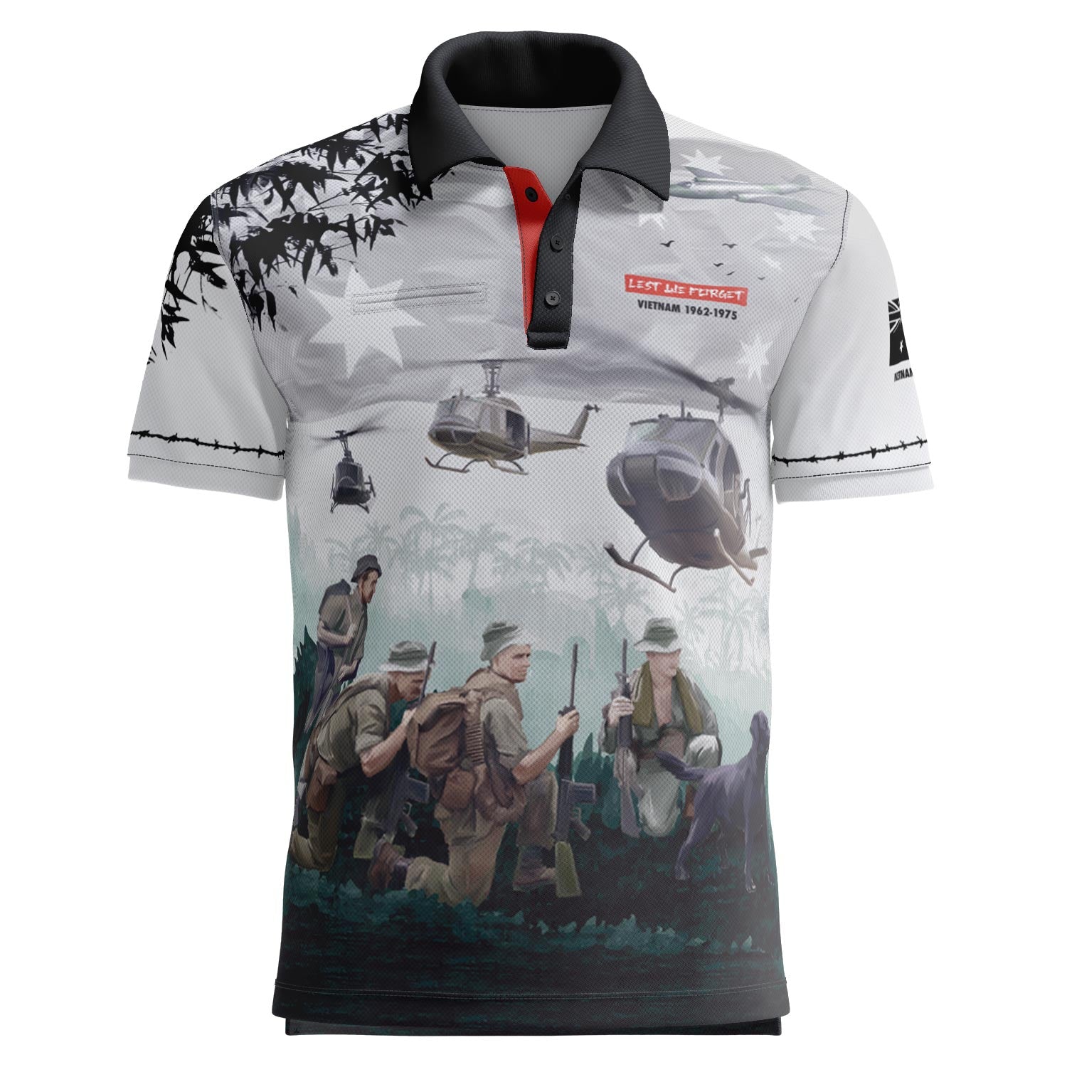 Vietnam Veterans polo with pocket