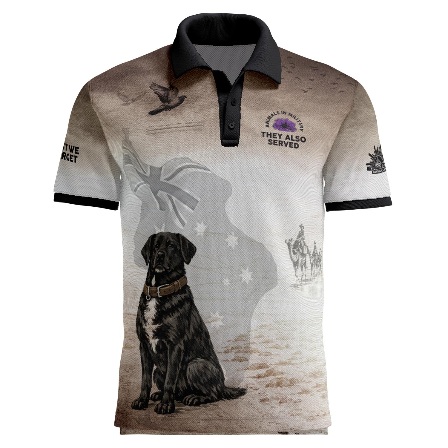 Animals In Military polo with pocket