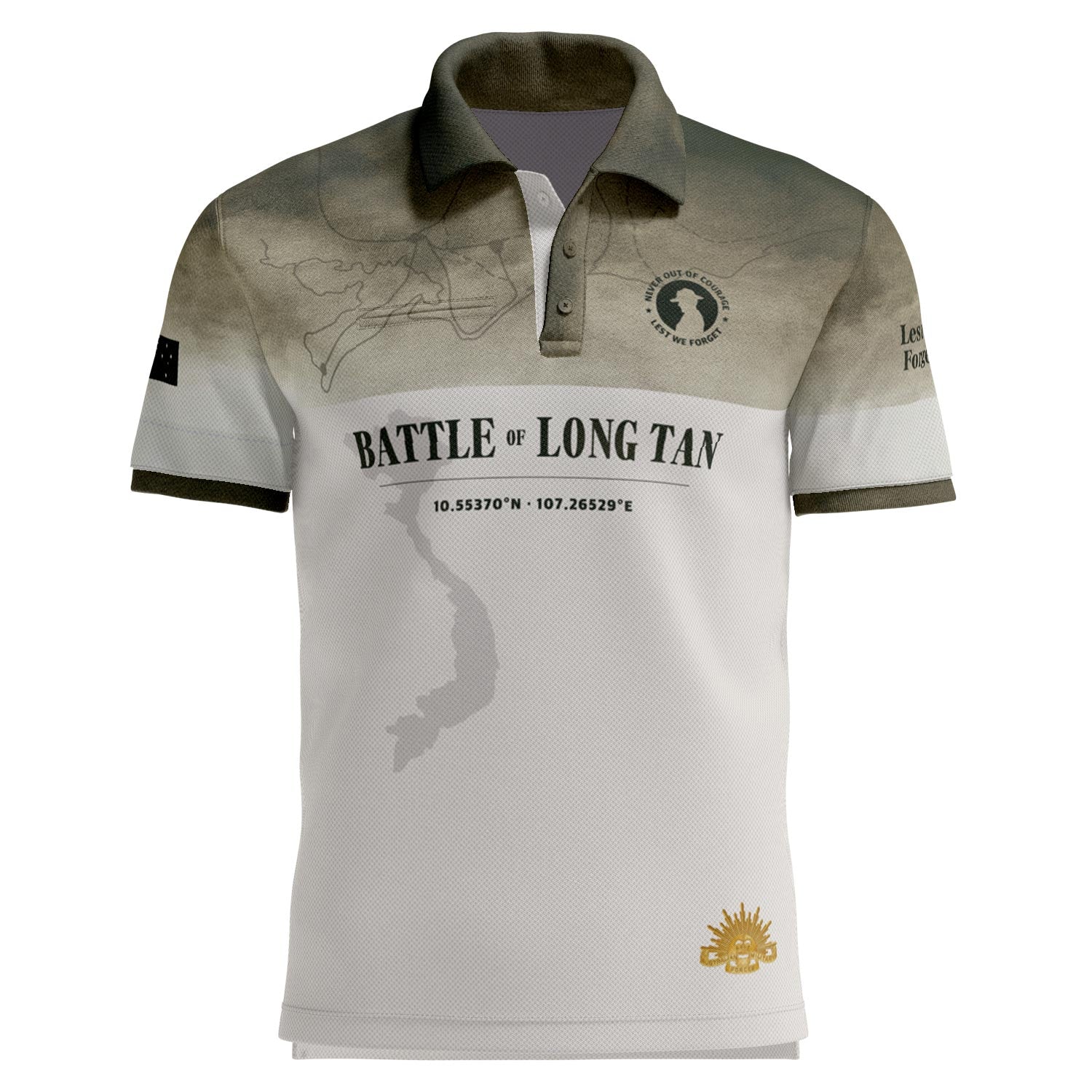 Battle Of Long Tan polo with pocket