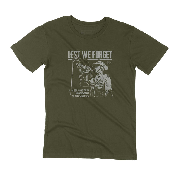 The Lone Bugler cotton t-shirt - army green
