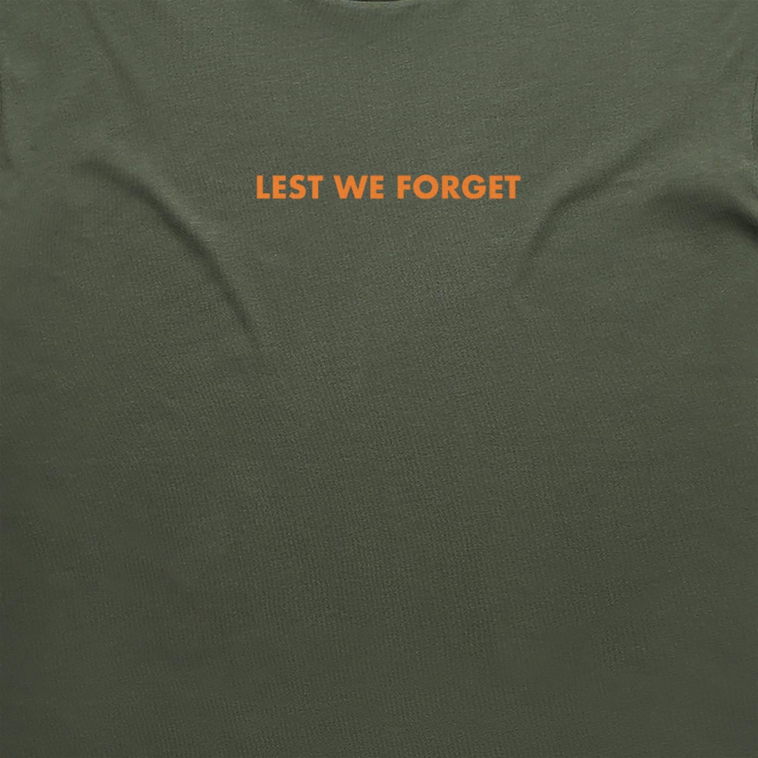 Lest We Forget + AUS Flag cotton t-shirt
