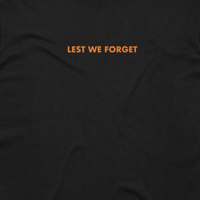 Lest We Forget + AUS Flag cotton t-shirt