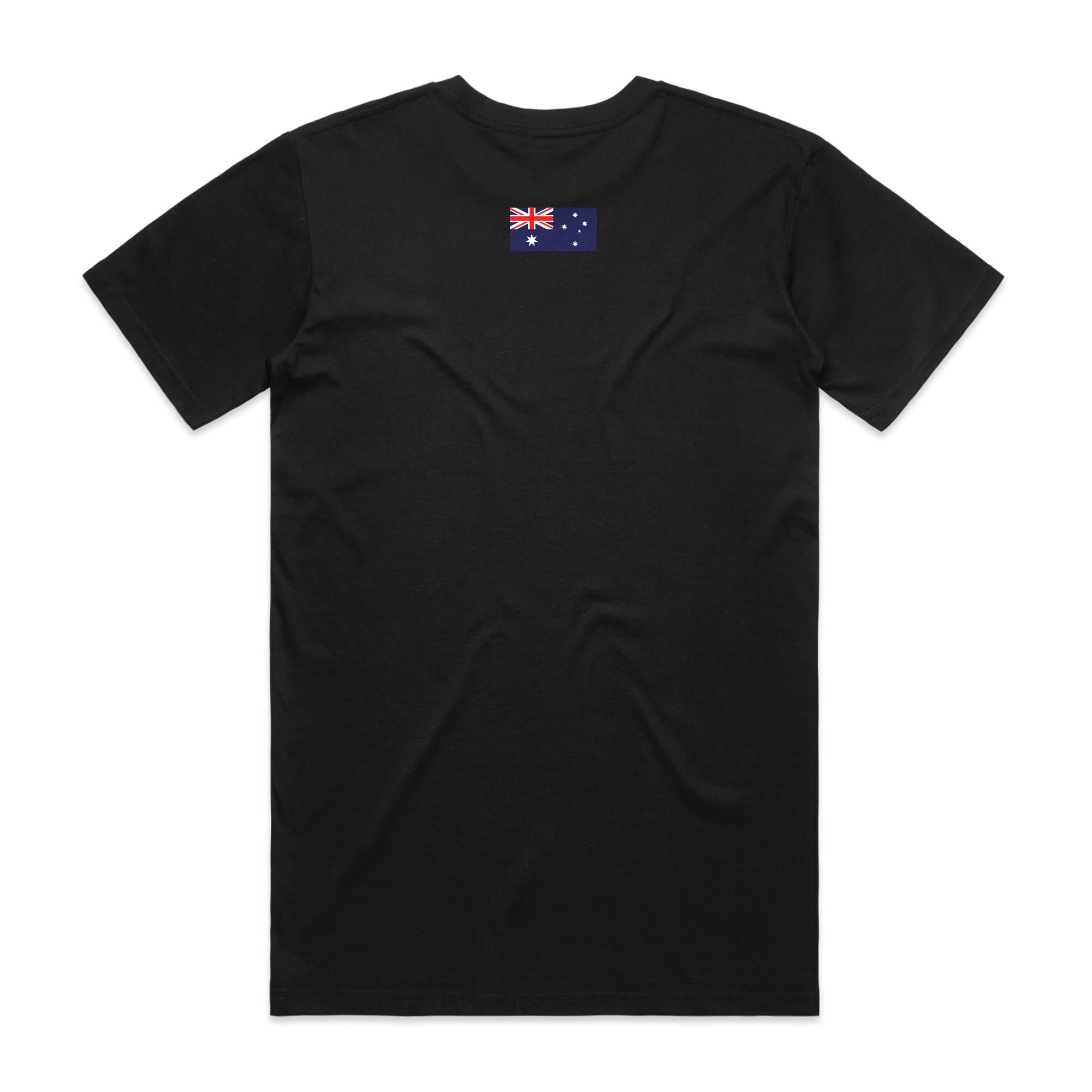 Lest We Forget + AUS Flag cotton t-shirt