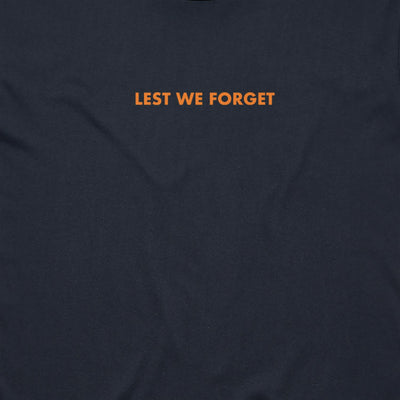 Lest We Forget + AUS Flag cotton t-shirt