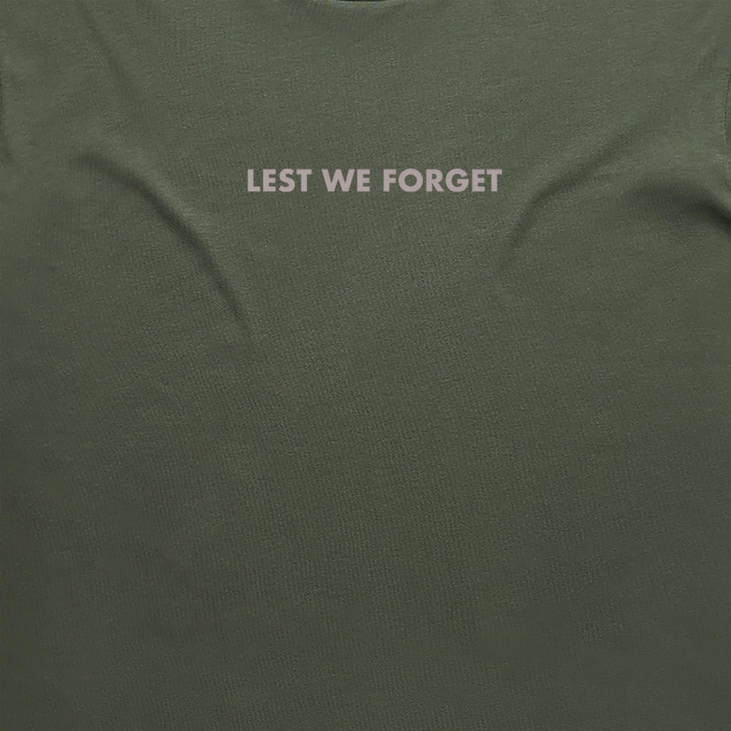 Lest We Forget + NZ Flag cotton t-shirt