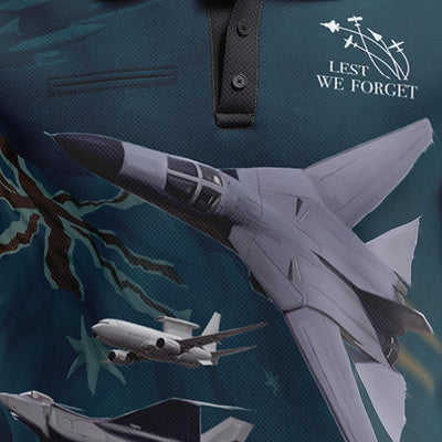 Airforce polo with pocket